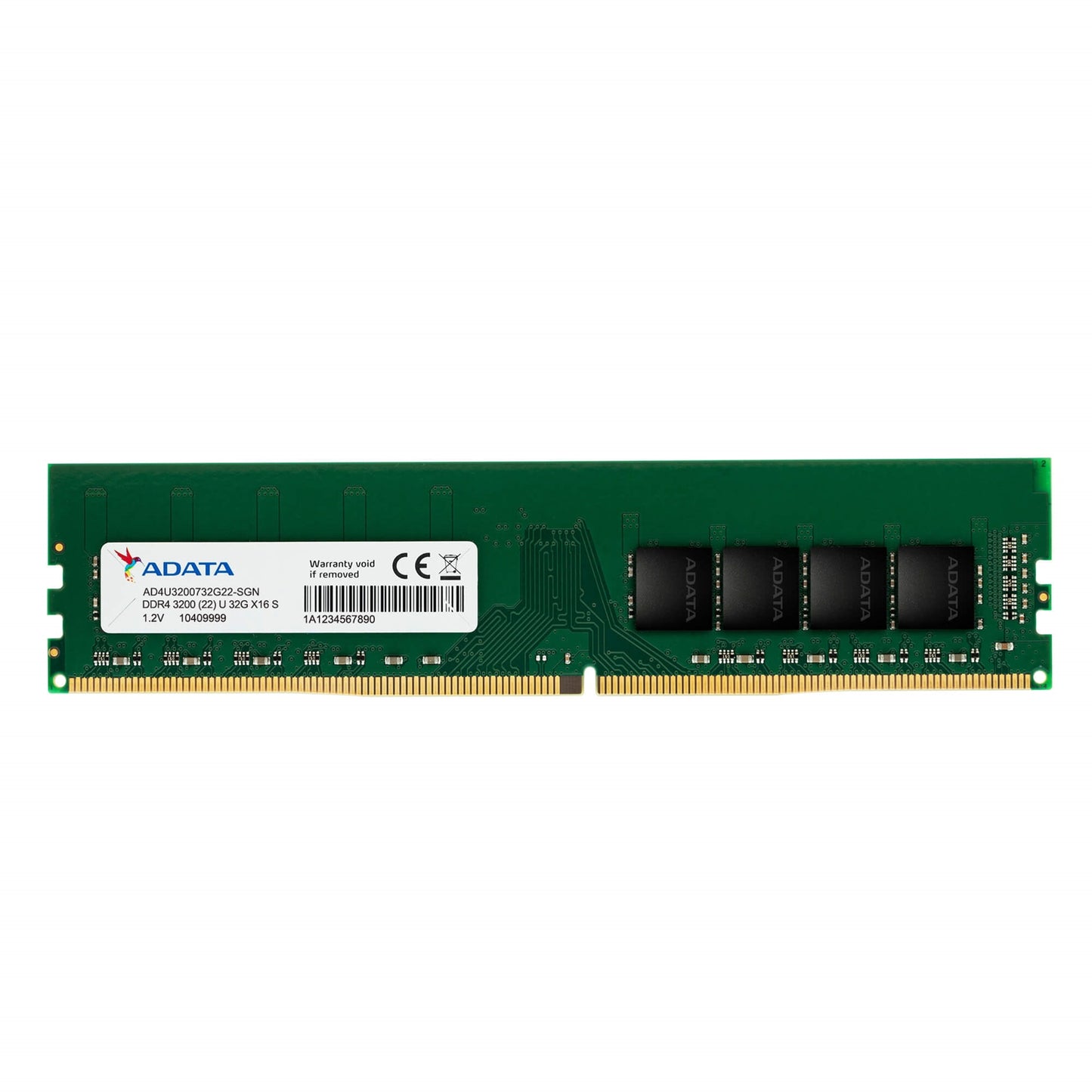 Adata Premier AD4U32008G22-SGN 8GB DIMM System Memory, DDR4, 3200MHz, 1 x 8GB - PC Gear UK