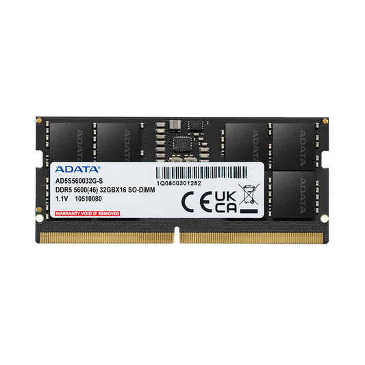 Adata AD5S560016G-S 16GB SODIMM System Memory DDR5, 5600MHz, 1 x 16GB - PC Gear UK