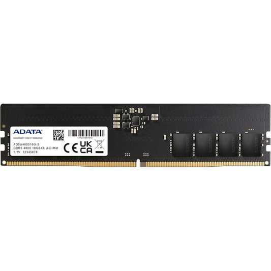Adata AD5U480016G-S 16GB U-DIMM System Memory DDR5, 4800MHz, 1 x 16GB - PC Gear UK