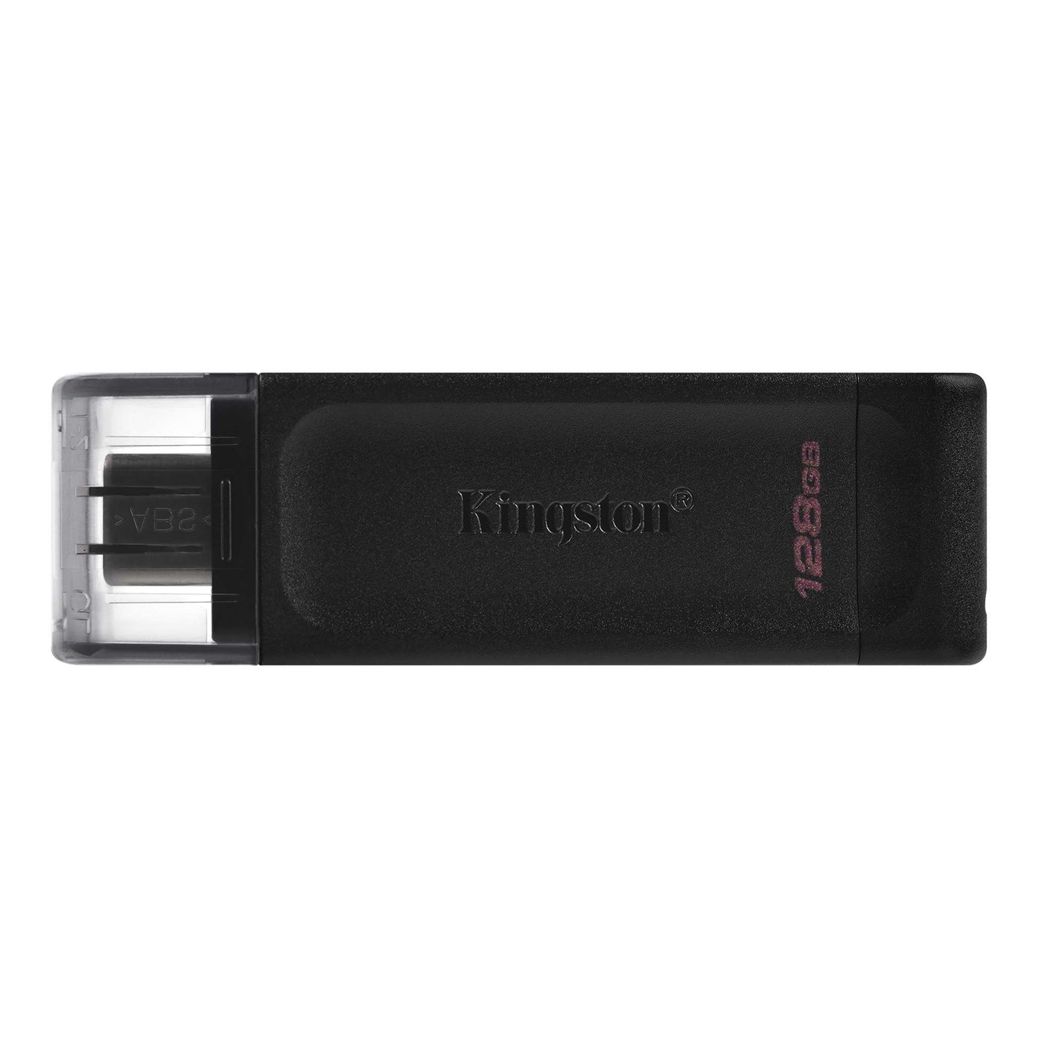 Kingston DT70/128GB DataTraveler 128GB USB Flash Drive, USB 3.2,  USB-C, Gen1, 80MB/s, Cap Design, Black, Retail. - PC Gear UK