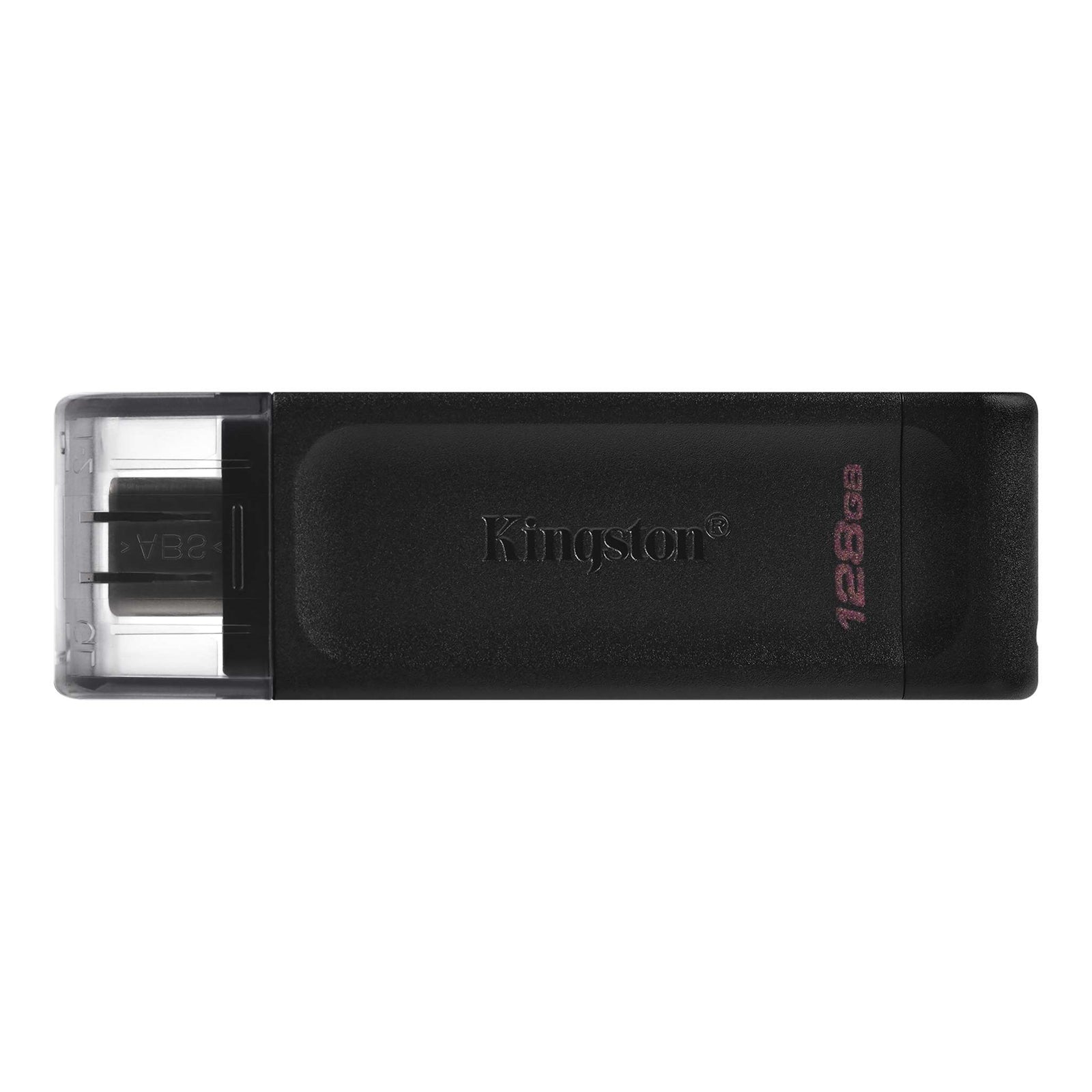 Kingston DT70/128GB DataTraveler 128GB USB Flash Drive, USB 3.2,  USB-C, Gen1, 80MB/s, Cap Design, Black, Retail. - PC Gear UK