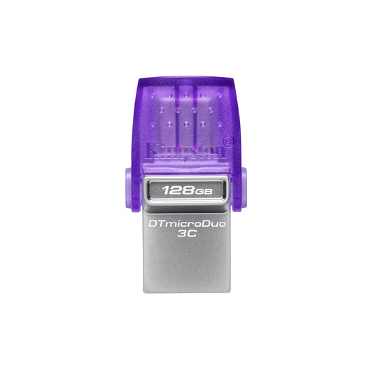 Kingston DataTraveler DTDUO3CG3/128GB 128GB MicroDuo USB OTG Flash Drive, 3C, USB-C and Type A - PC Gear UK