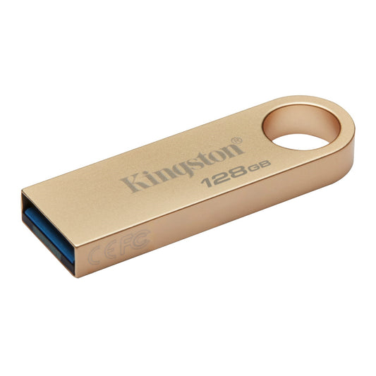 Kingston DataTraveler SE9 G3 128GB USB 3.2 USB Flash Drive, Gold - PC Gear UK