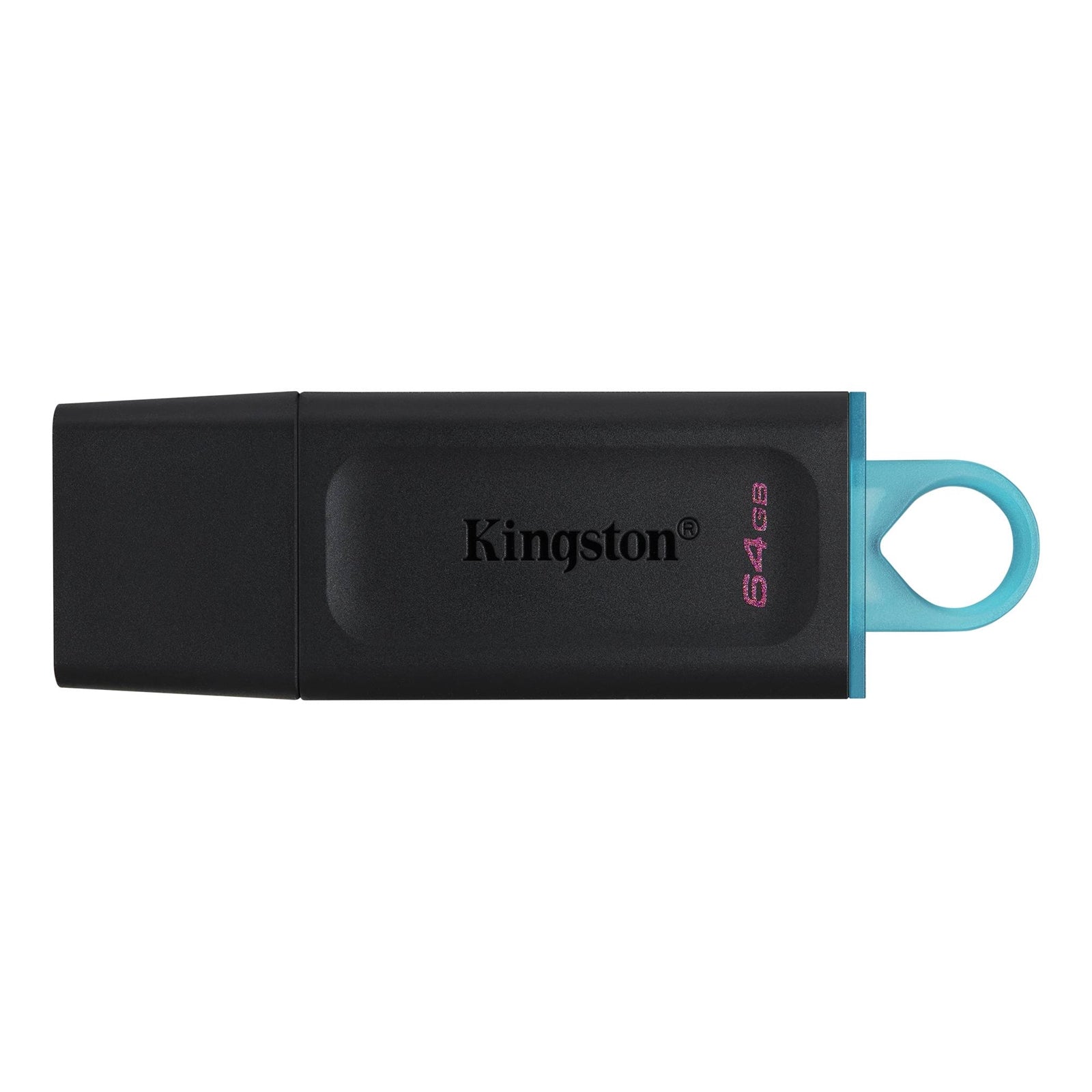 Kingston DataTraveler Exodia 64GB USB 3.2 Black with Cyan loop USB Flash Drive - PC Gear UK