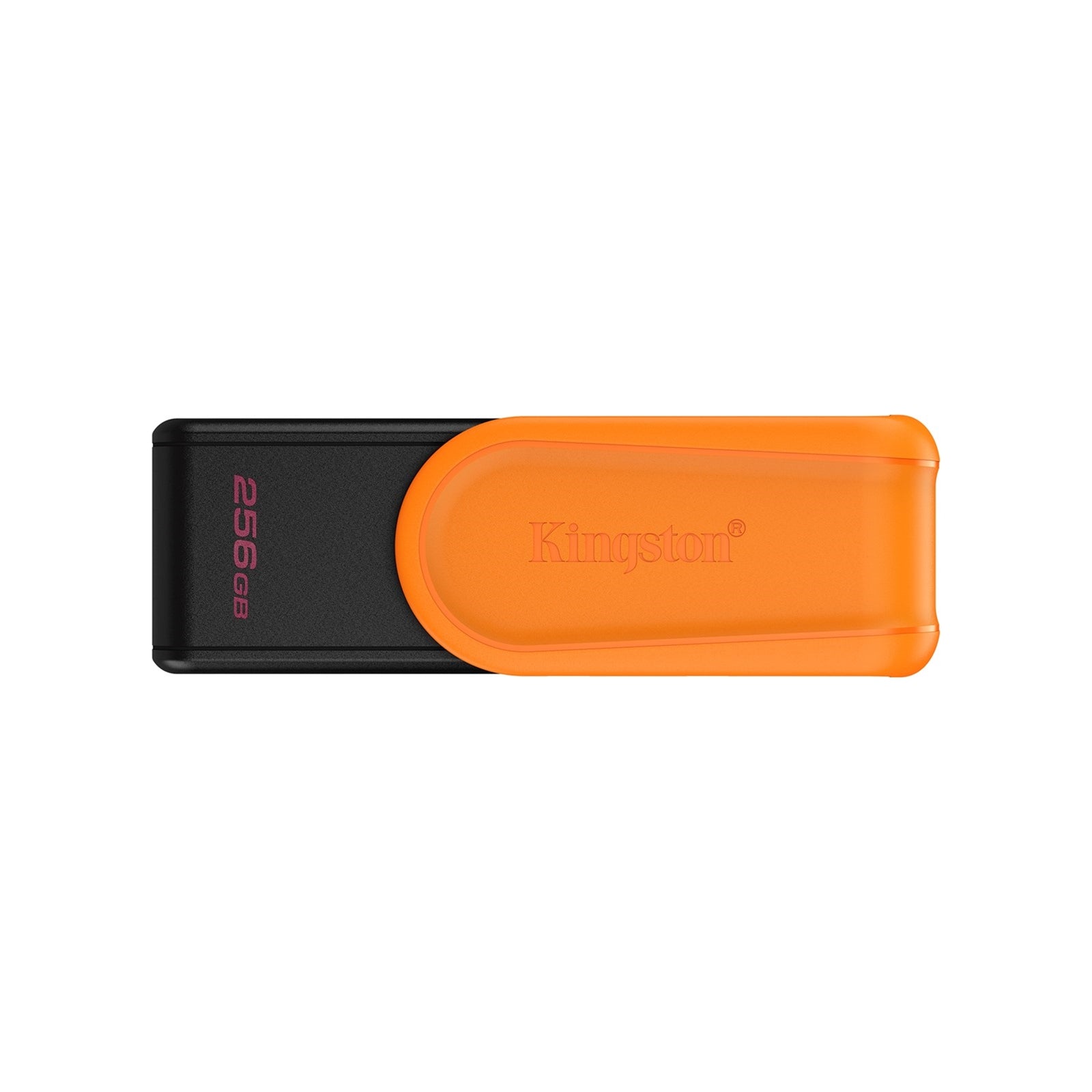 Kingston DataTraveler Exodia S DTXS/256GB USB Flash Drive, 256GB, USB 3.2, Black/Orange, Swivel Cap Design - PC Gear UK