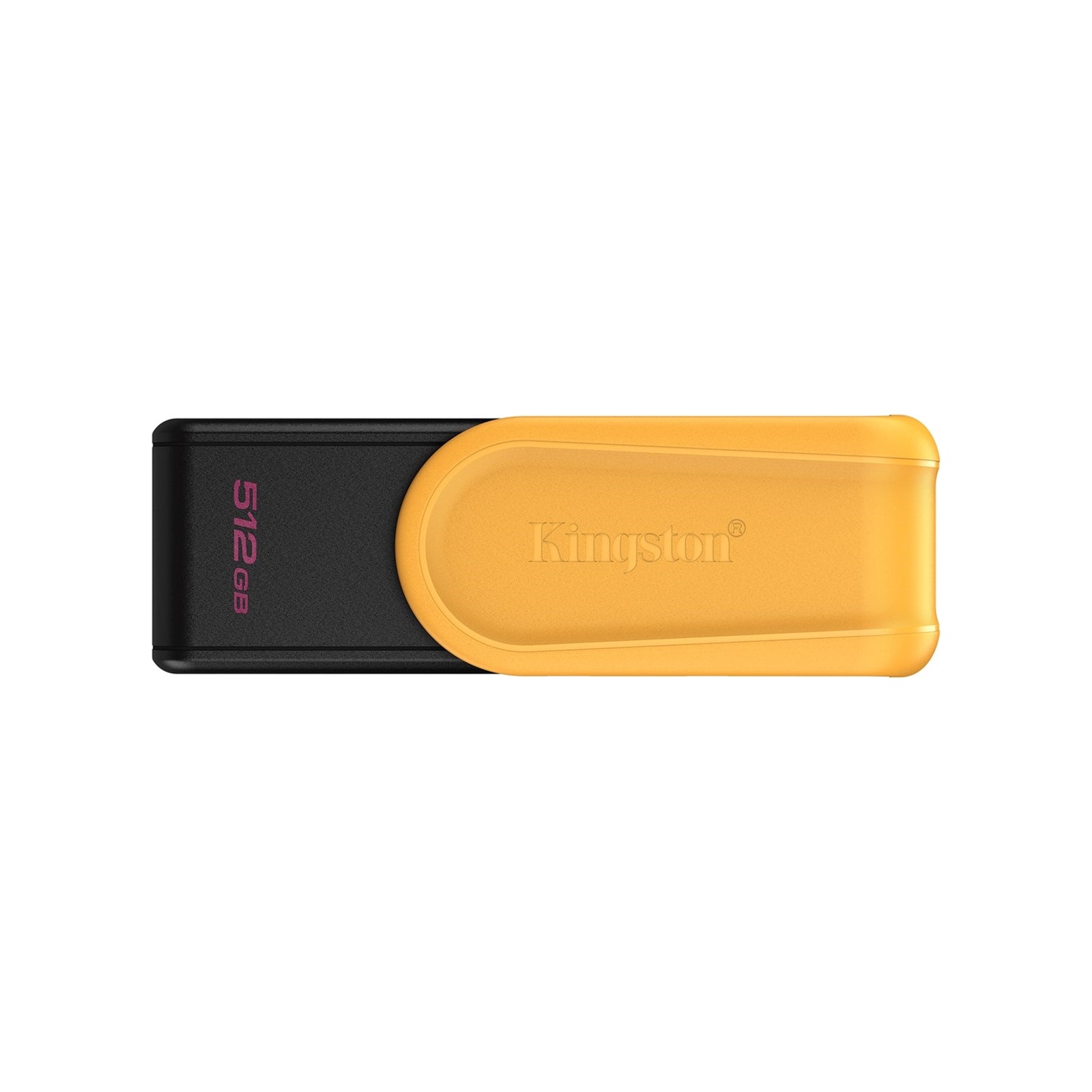 Kingston DataTraveler Exodia S DTXS/512GB USB Flash Drive, 512GB, USB 3.2, Black/Yellow, Swivel Cap Design - PC Gear UK
