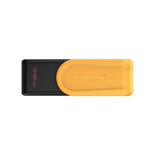 Kingston DataTraveler Exodia S DTXS/512GB USB Flash Drive, 512GB, USB 3.2, Black/Yellow, Swivel Cap Design - PC Gear UK
