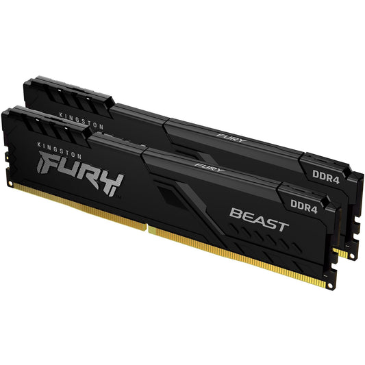Kingston FURY Beast 16GB (2 x 8GB) 3200MHz DDR4 DIMM System Memory Black Heatsink - PC Gear UK