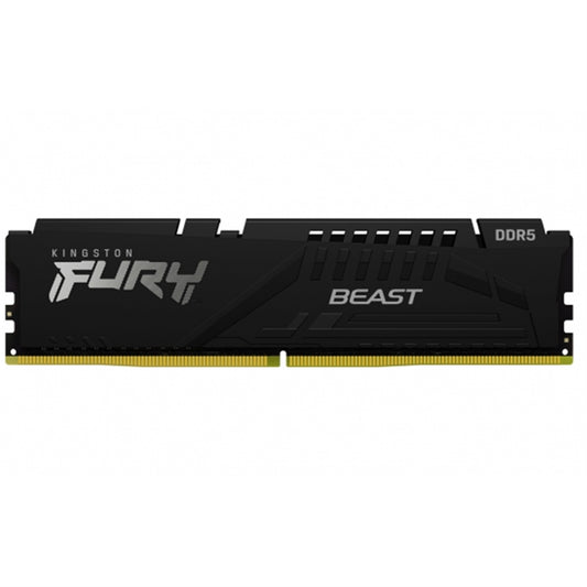 Kingston FURY Beast KF552C40BB-16 Gaming System Memory, DDR5, 5200MHz, 1 x 16Gb, Black Heatsink, 288 Pin, 1.25v, CL40 - PC Gear UK