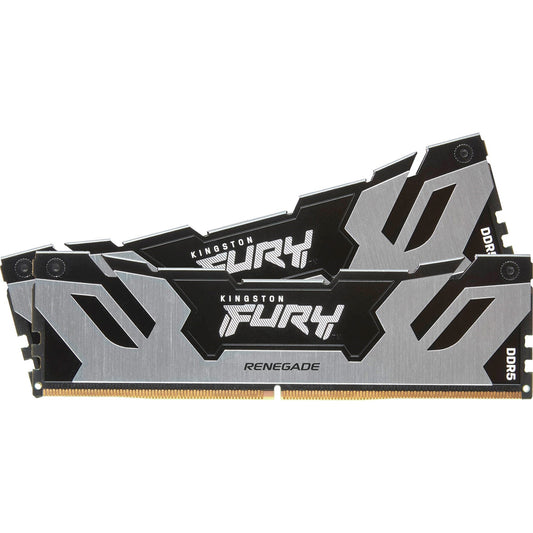 Kingston FURY Renegade KF560C32RSK2-96, 96GB (2x48GB) System Memory, DDR 5, 6000MHz, Silver, 1.35V, CL32, non-ECC Unbuffered - PC Gear UK