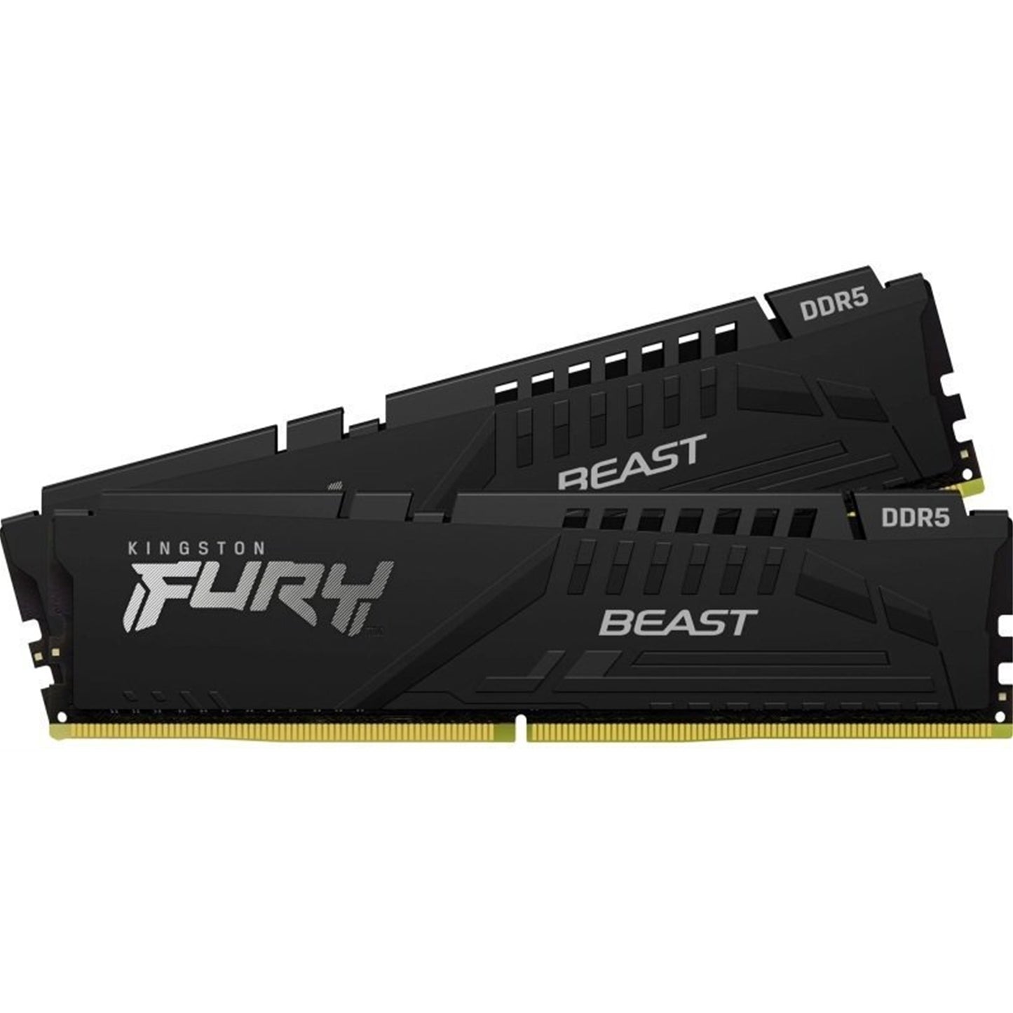 Kingston, Kingston FURY Beast KF560C36BBEK2-64 64GB (2x 32GB) DIMM System Memory, 6000MHz, DDR5, CL36, Black, Intel XMP, AMD EXPO, DDR5