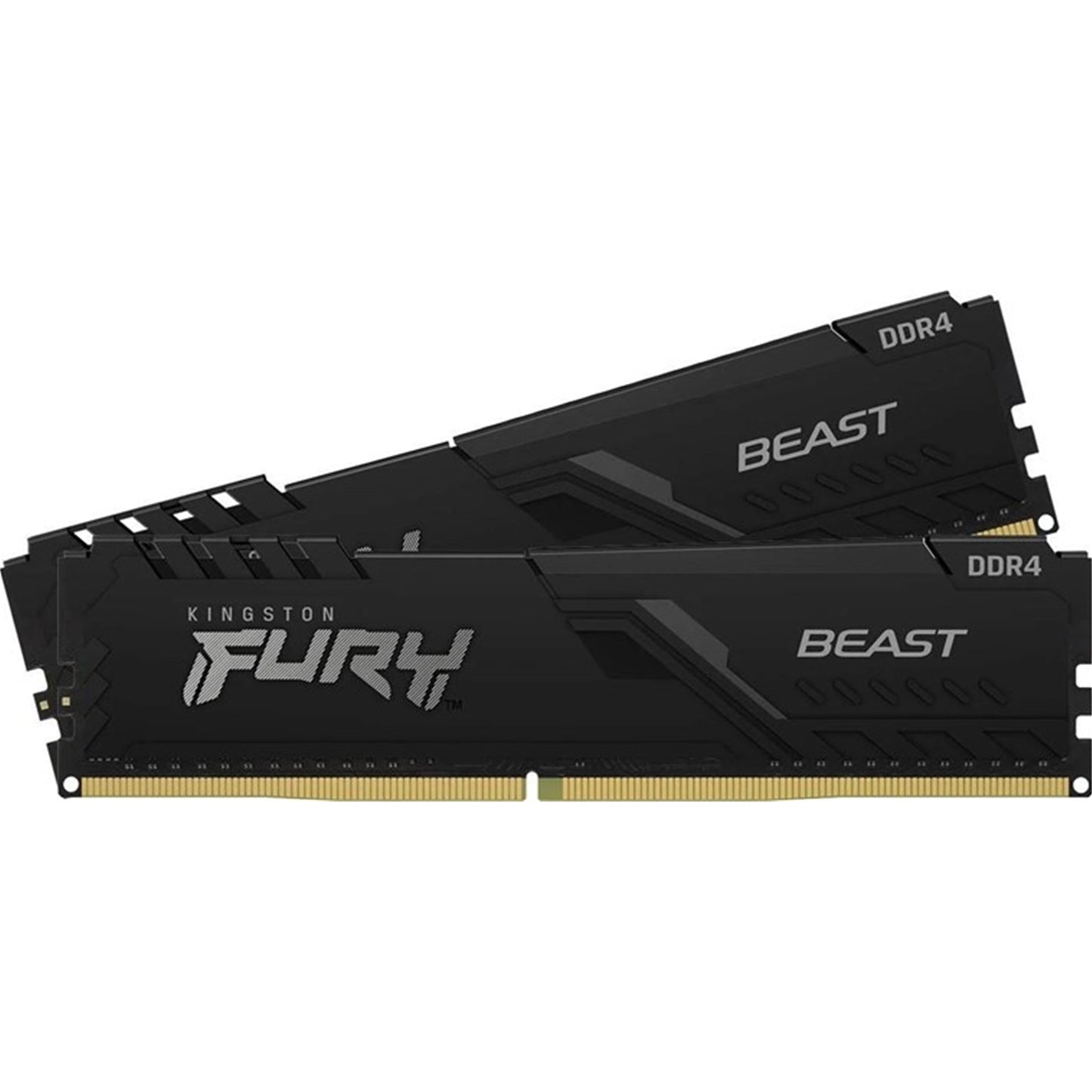 Kingston, Kingston FURY Beast KF436C18BBK2/64 64GB (2x 32GB) DIMM System Memory, 3600MHz, DDR4, CL18, Black, Intel XMP, DIMM
