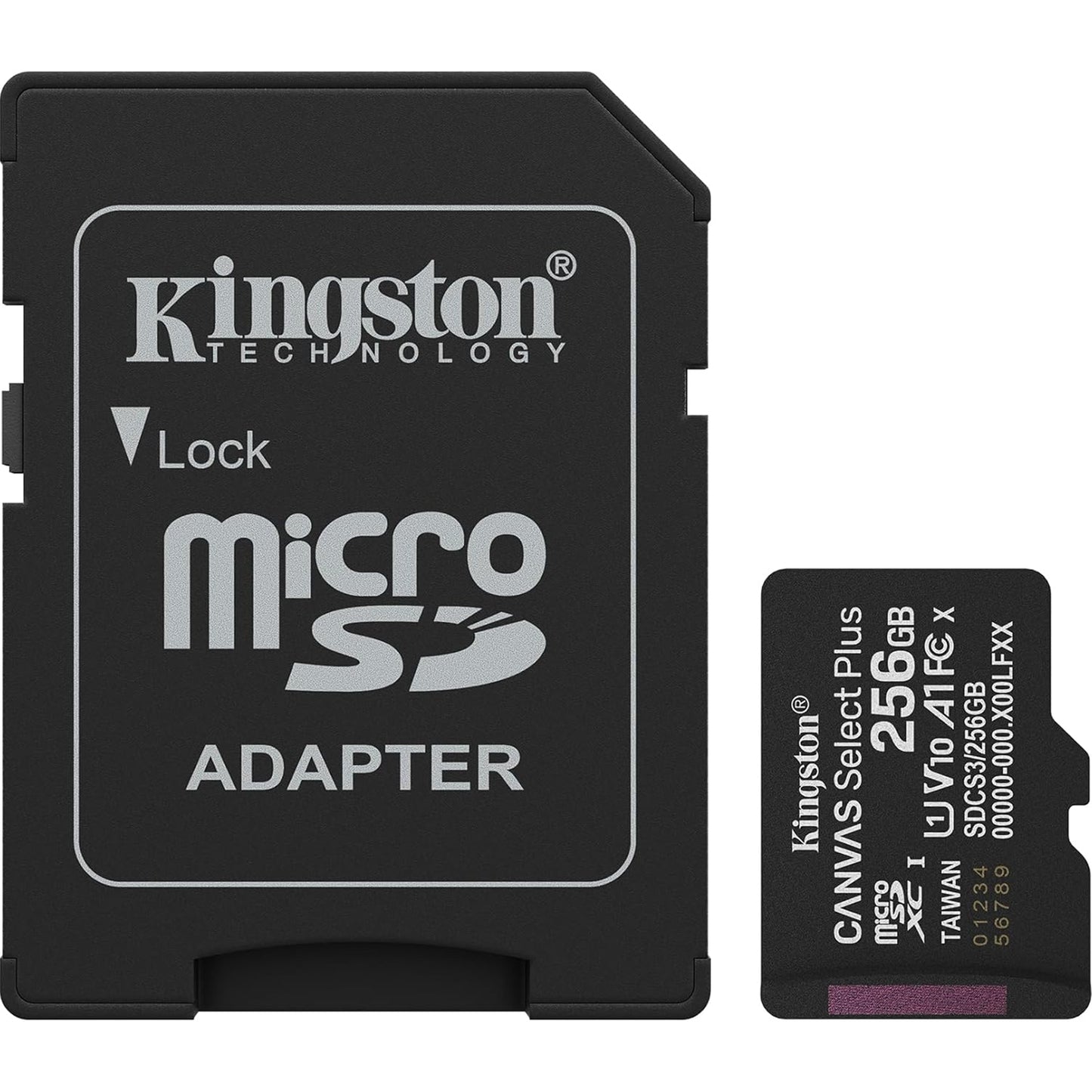 Kingston Canvas Select Plus 256GB Class 10 UHS-I Micro SD Card with Lifetime Warranty
