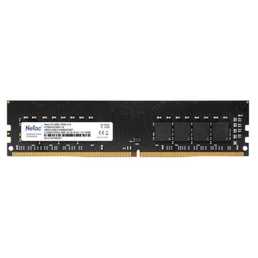 Netac NTBSD4P26SP-16 16GB DIMM System Memory, DDR4, 2666MHz, 1 x 16GB, 288 Pin, 1.35v, CL16-20-20-40 - PC Gear UK