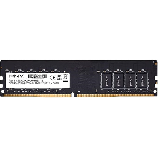 PNY MD16GSD43200-SI 16GB DDR4 3200MHz DIMM Bulk System Memory - PC Gear UK