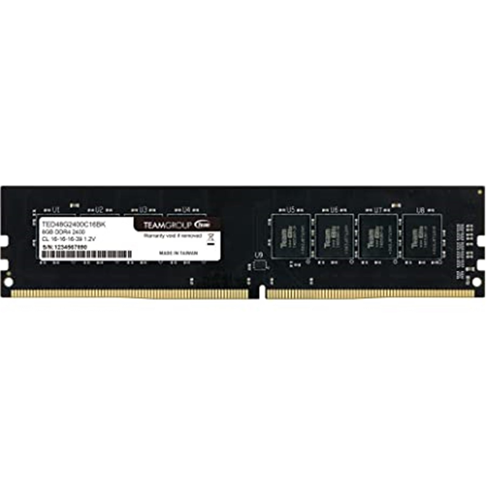 Team ELITE 8GB No Heatsink (1x8GB) DDR4 3200MHz DIMM System Memory Bulk Packed - PC Gear UK
