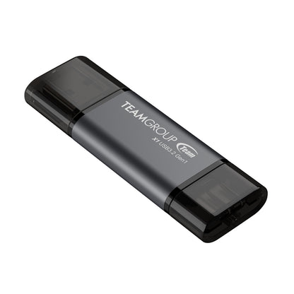 TEAMGROUP X1 64GB USB 3.2 Gen1 Dual Interface Flash Drive