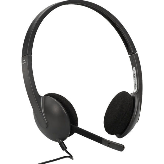Logitech H340 Stereo Headset USB Plug-and-Play with Noise-Cancelling Mic - PC Gear UK