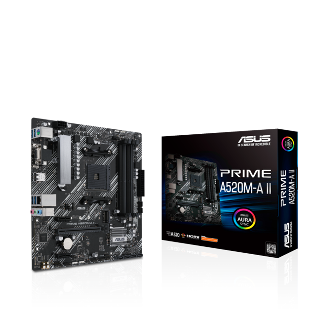 ASUS Prime A520M-A II/CSM AMD AM4 Micro-ATX Motherboard