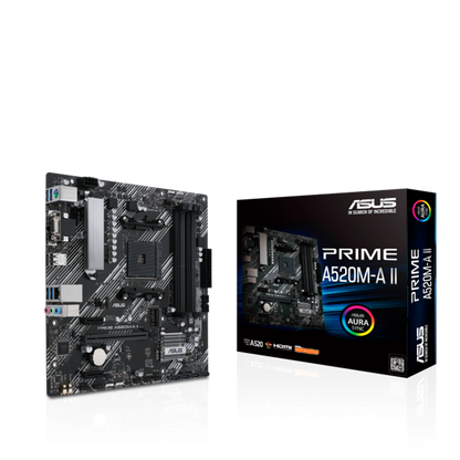 ASUS Prime A520M-A II/CSM AMD AM4 Micro-ATX Motherboard